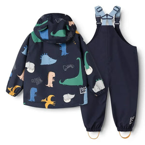 Liewood - Manu Dinosaurs Rainwear Set Made from Recycled Fibers | Navy