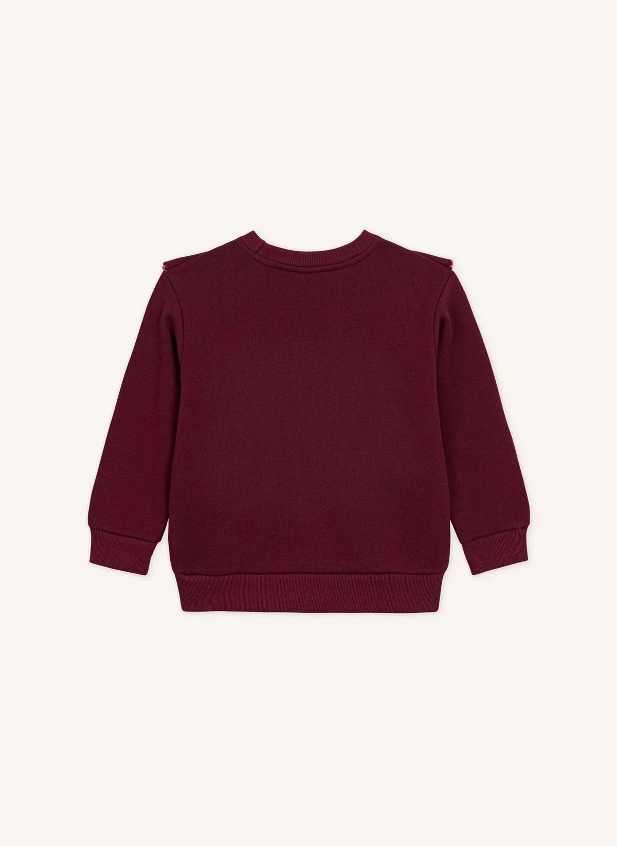 Petit Bateau - PB ruffled sweatshirt | Burgundy
