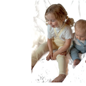 Silly Silas - Organik Pamuklu Hippi Askısız Paçalı Külotlu Çorap | Sarı