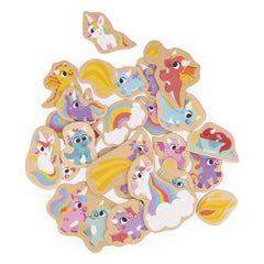 Janod - Magnets - Unicorns and Dragons - 24 Pieces