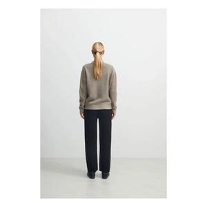 FUB - Women's Collection Lambswool Cardigan | Heather Beige