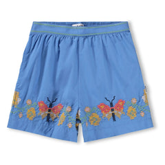 Molo - Ally Butterflies Organic Cotton Shorts | Blue