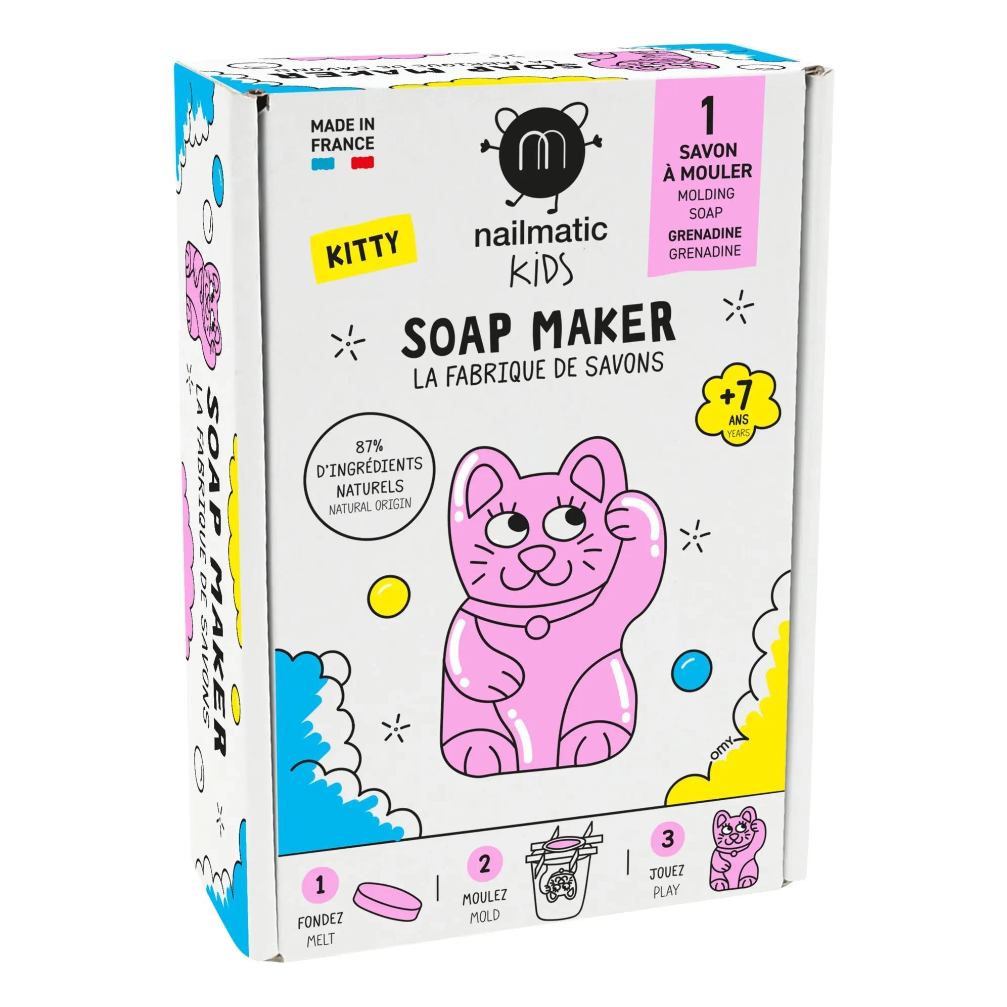 Nailmatic Kids - The Soap Factory Set - Kitty Edition - 1 Sabun | Pembe