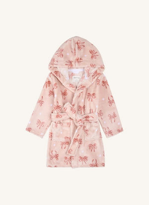 Petit Lem - Bow-Print Bathrobe | Pink