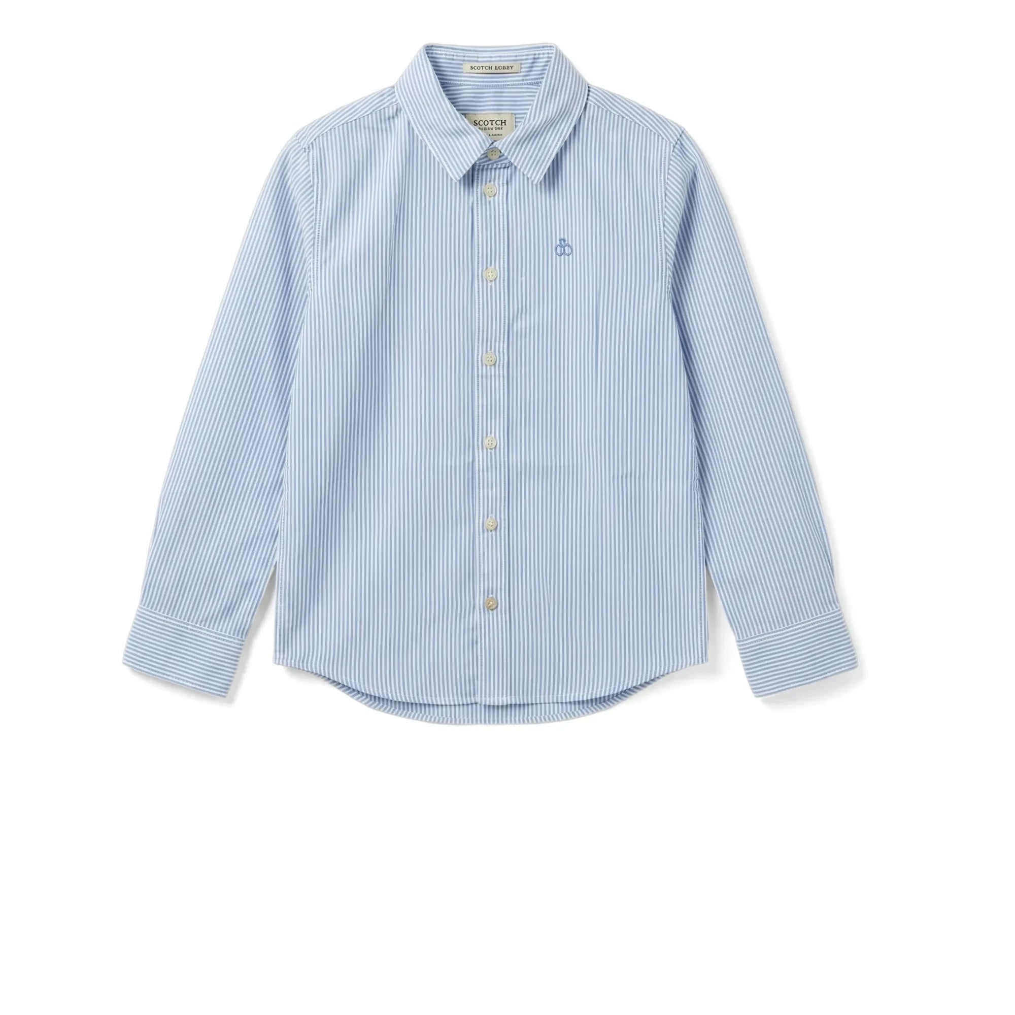 Scotch & Soda - Çizgili Oxford gömlek | Mavi