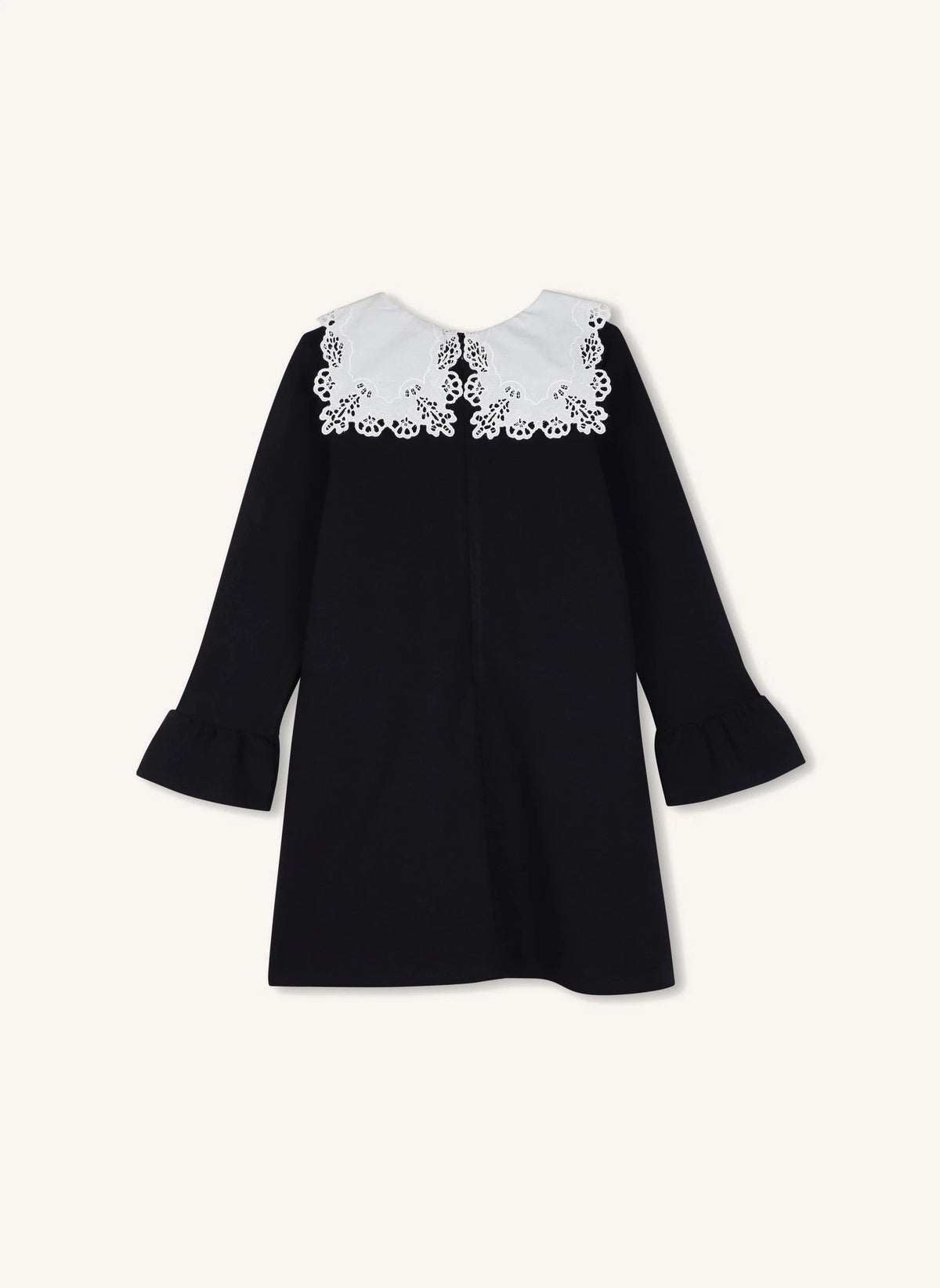 Chloé - Milano İşlemeli Yaka Elbise | Koyu Mavi