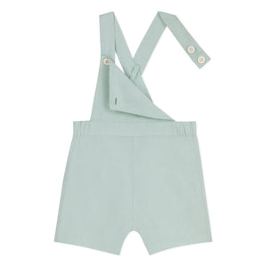 Petit Bateau - Linen Short Romper | Sage Green