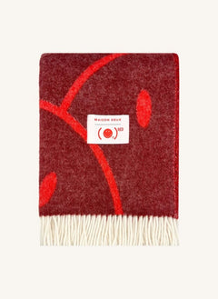 Maison Deux - Wool Throw - Maison Deux x Smiley | Bordeaux