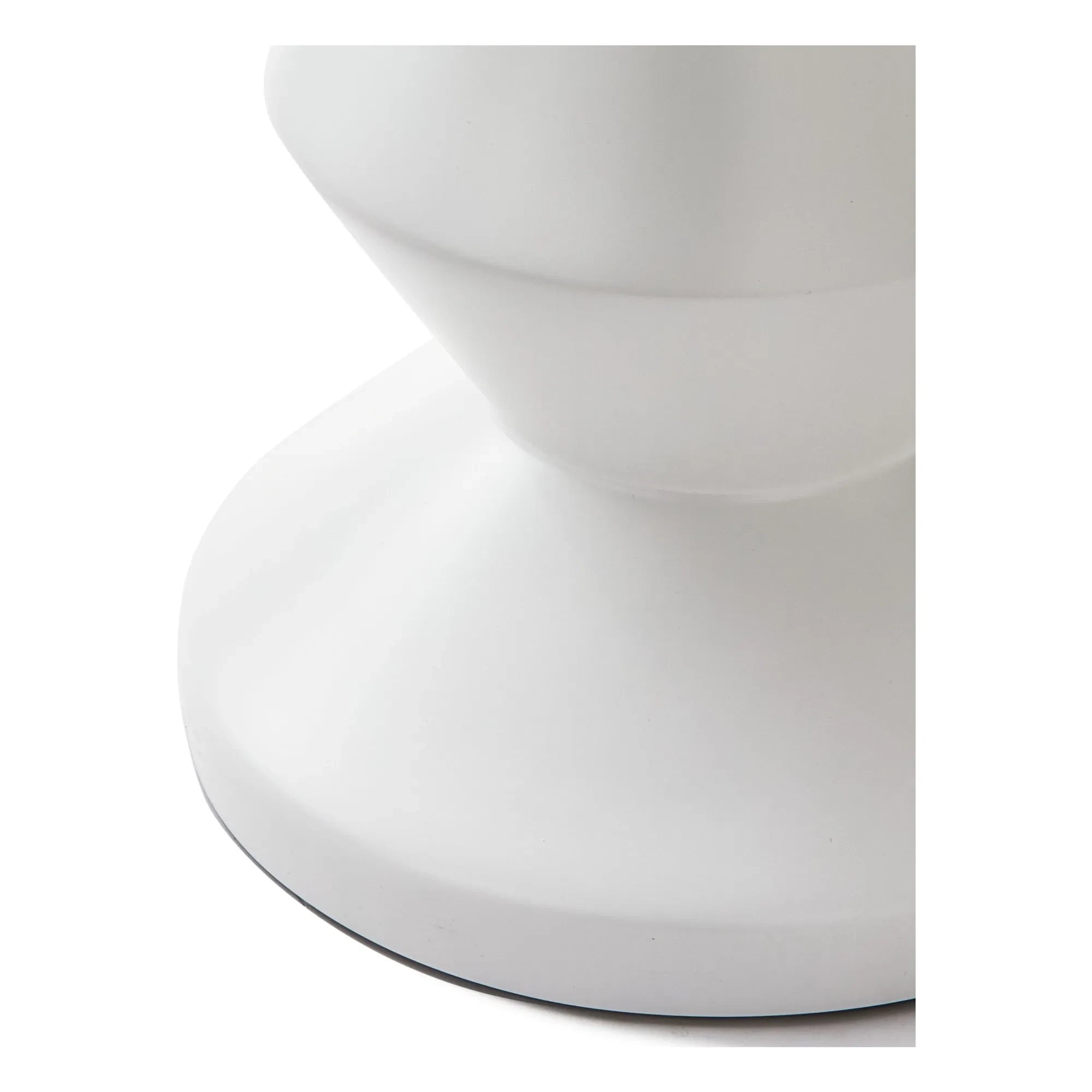 Pols Potten - Zig Zag Outdoor Tabure | Beyaz
