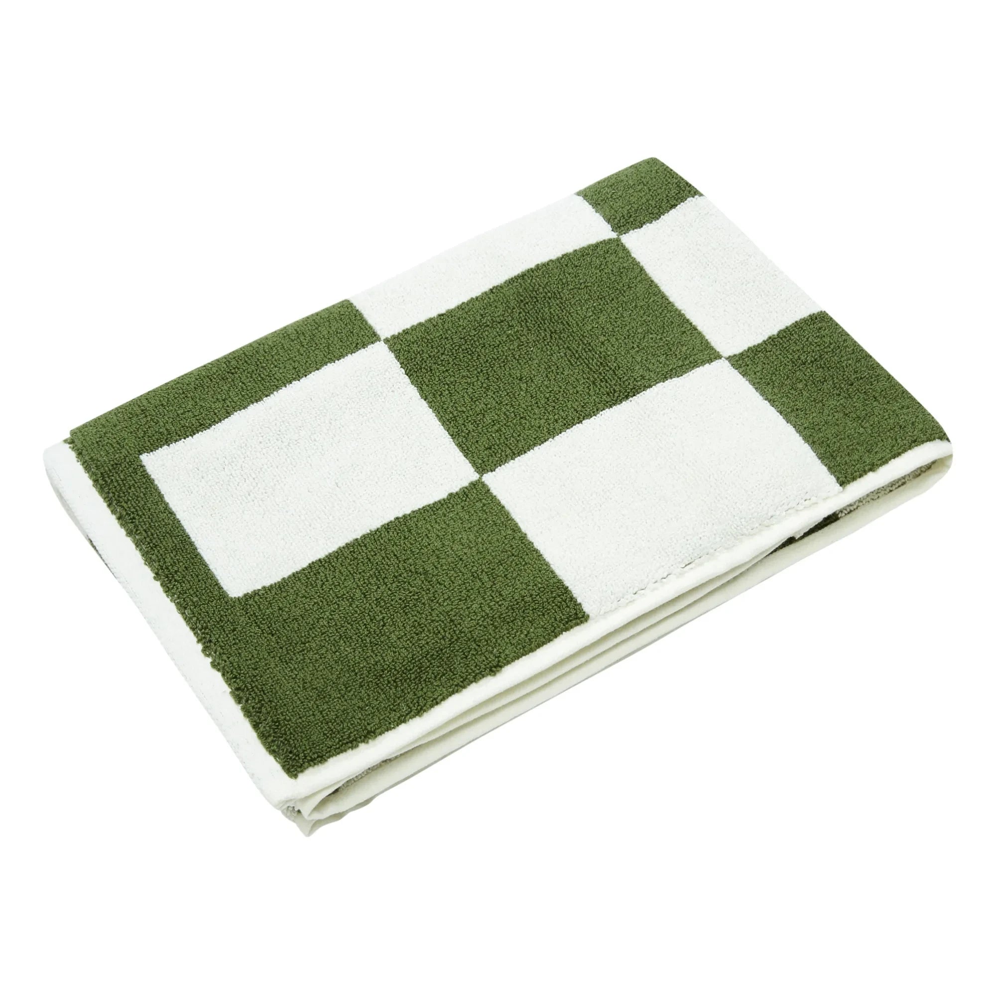 Hay - Checkerboard Bathroom Mat | Matcha Green
