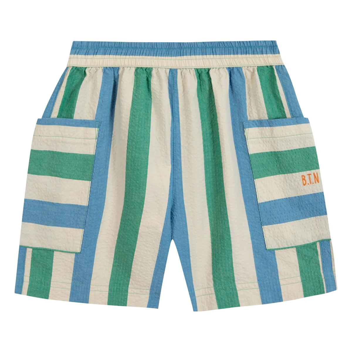 Bonton - Bermuda Lois Striped with Pockets | Ecru