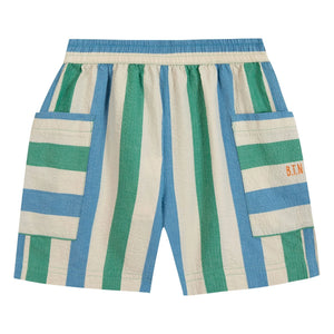 Bonton - Bermuda Lois Striped with Pockets | Ecru