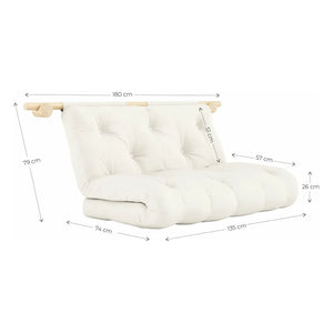 Karup Design - Wall-mounted Bedside Shelf 135x200 cm | Cream