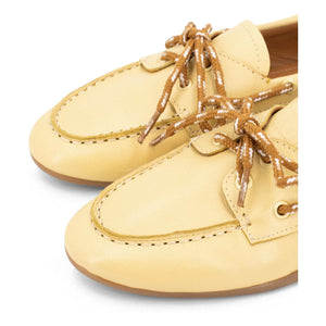 Toral - Kimana Leather Boat Shoes | Yellow