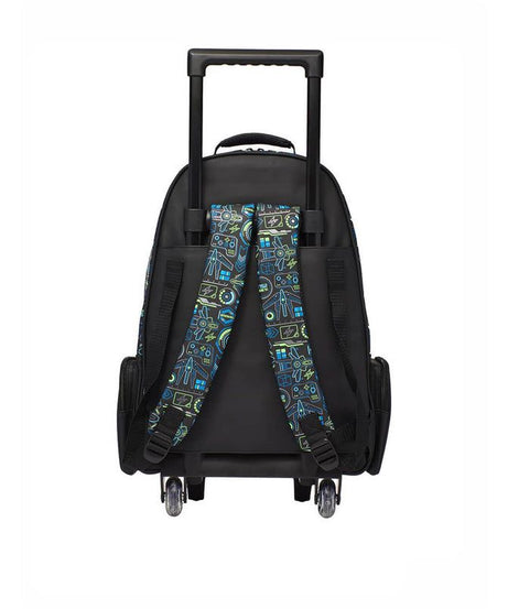 Smiggle – Virtual Çekçekli Işıklı Tekerlekli Çanta-Dinossi