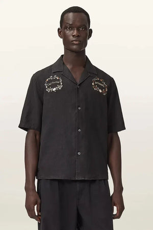 AllSaints Erkek Keten Gömlek KLAVICLE