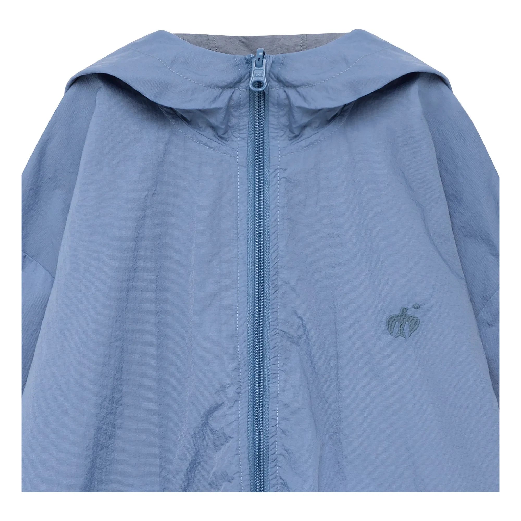 True Artist - N°2 Double-Sided Windbreaker | Gray Blue