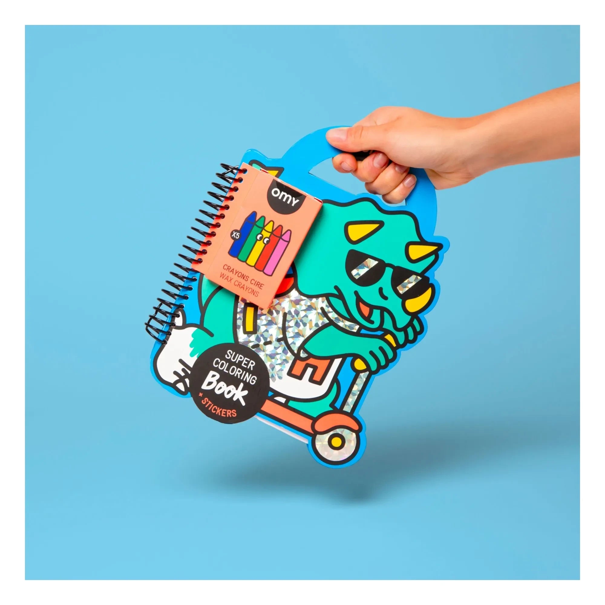 Omy - Stickered Dino Coloring Book