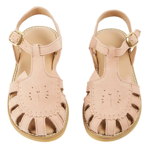 Emile et Ida - Pale Pink Leather Cat Sandals