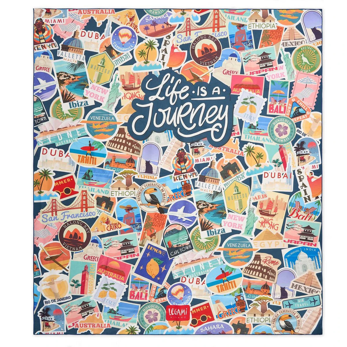 Legami - Travel Stickers Maxi Beach Towel