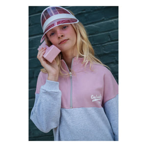 Cos I Said So - Organic Cotton Logo Zip-up Sweatshirt | Pink