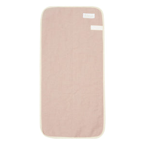 Adorna - Linen Travel Changing Mat | Powder Pink