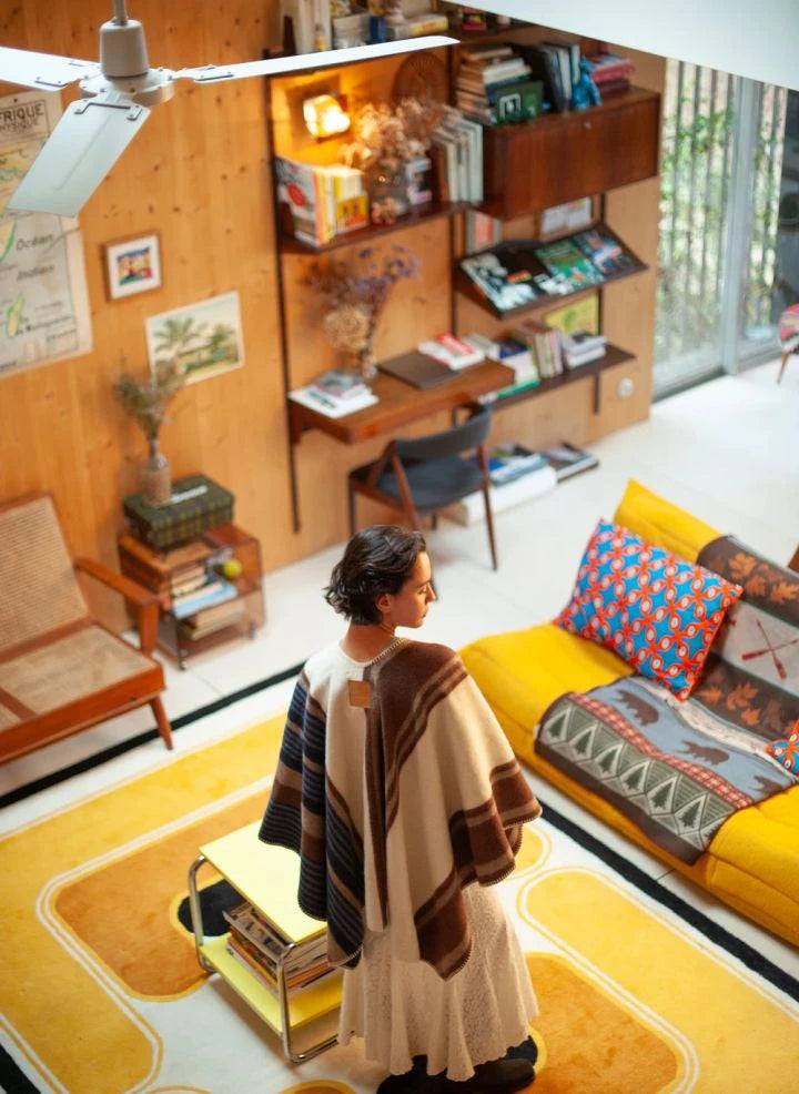 La Méricaine - Wappos Wool Poncho | Brown
