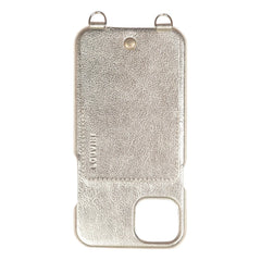 Louvini - Lou Metallic Leather iPhone Kılıfı | Gold
