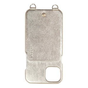 Louvini - Lou Metallic Leather iPhone Kılıfı | Gold