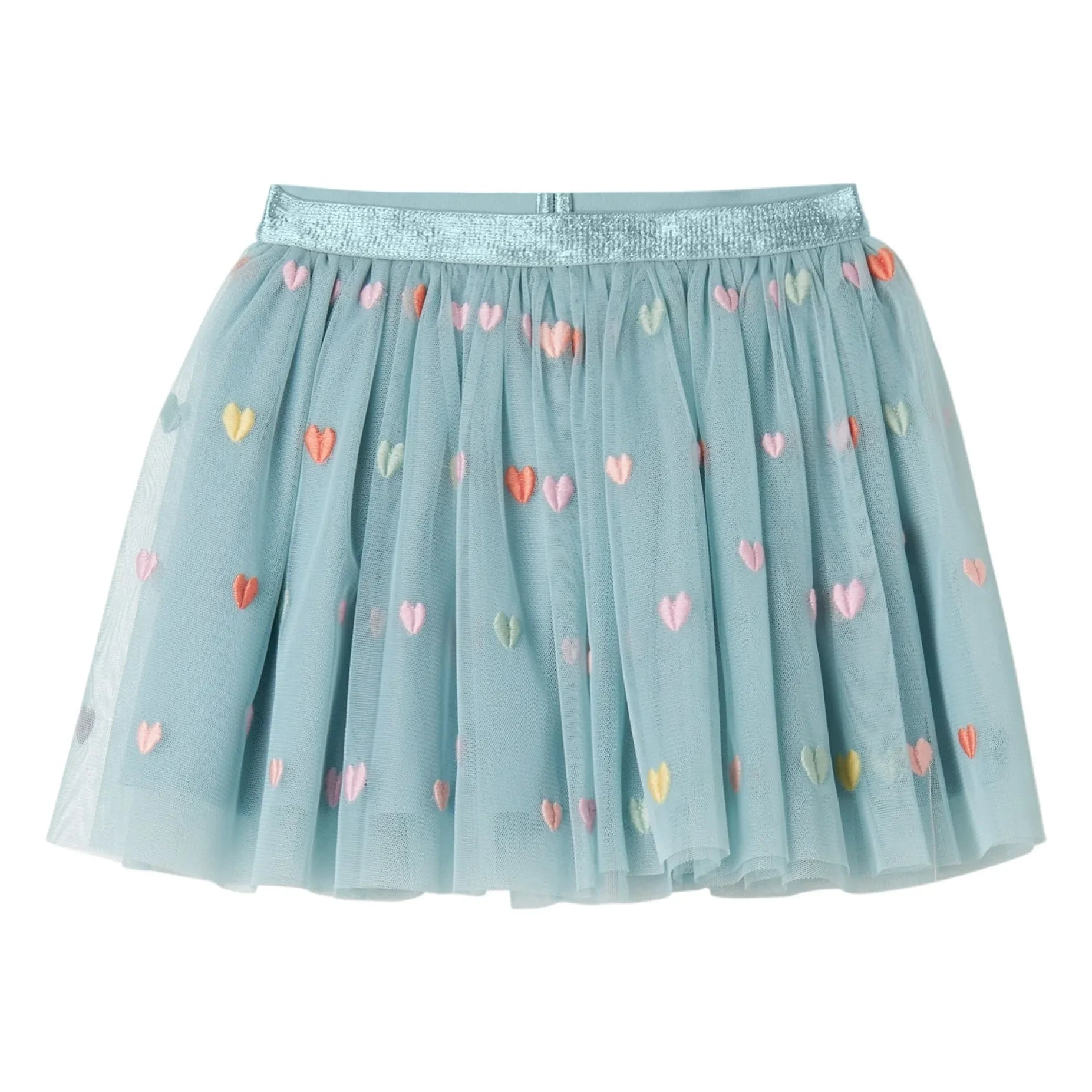 Stella McCartney Kids - Tulle Heart Skirt | Turquoise