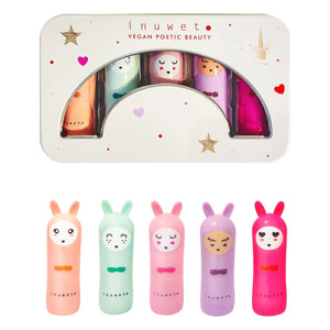 Inuwet - Metal Rainbow Deluxe Lip Balm - 5-Piece Set