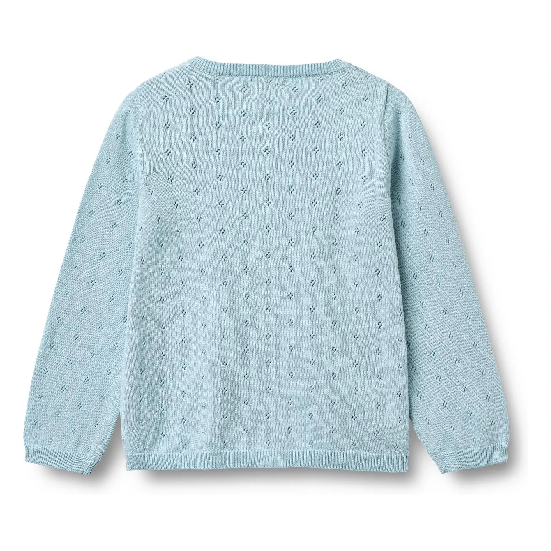Wheat - Maia Organic Cotton Knit Cardigan | Light Blue