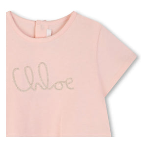 Chloé - Organic Cotton T-shirt and Dress Set | Pink