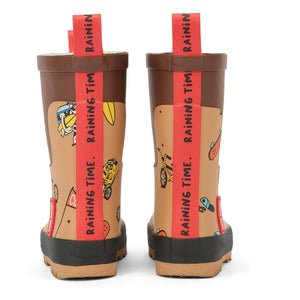 Hello Hossy - Mascots Ride Rain Boots | Brown