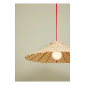 Hübsch - Chand Pendant Lamp | Red
