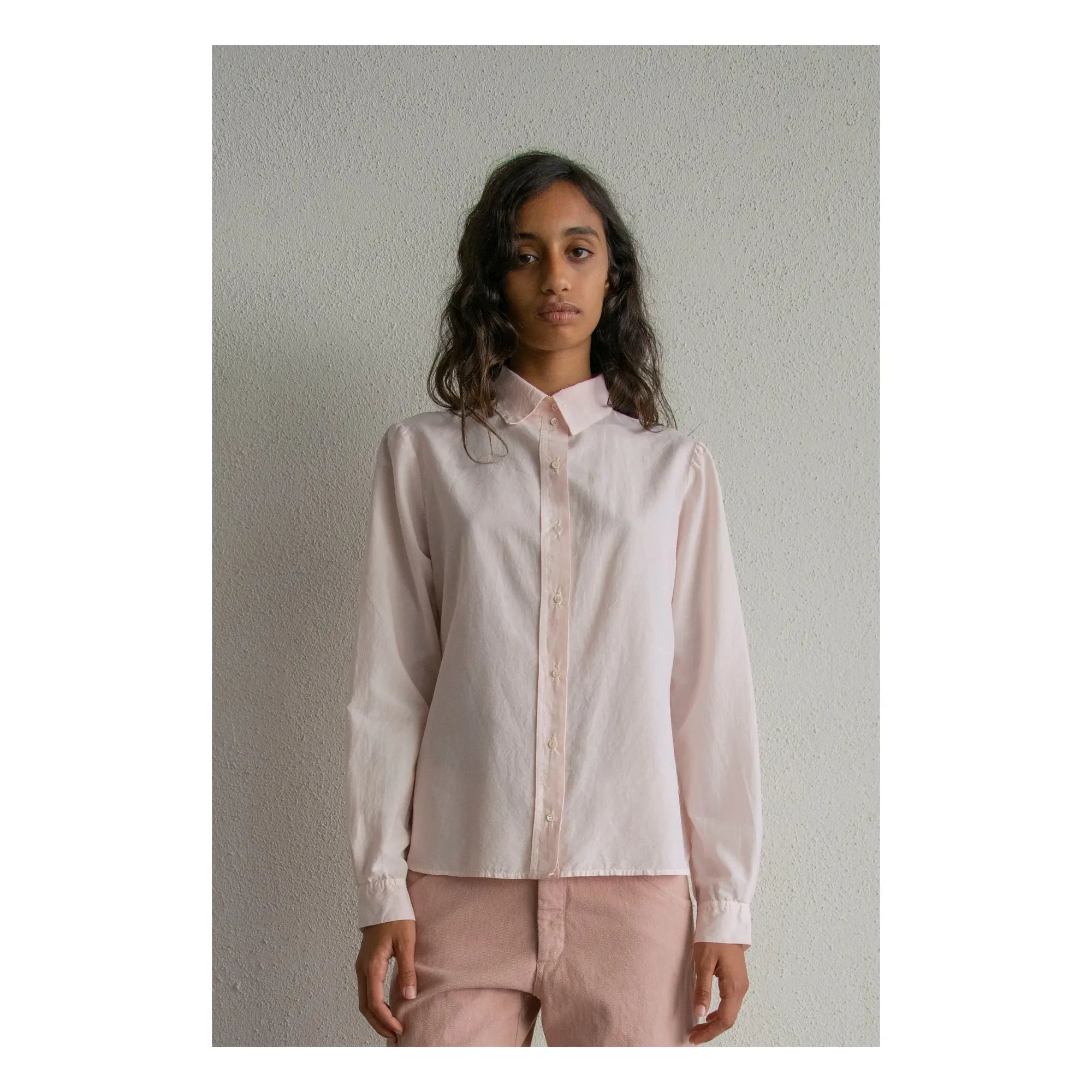 THEAVANT - L'Homme Silk and Cotton Poplin Shirt | Light Pink