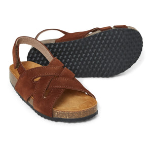 Pèpè - Suede Knitted Sandals - Two Con Me | Brown