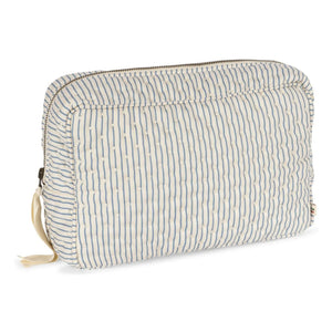 Konges Sløjd - Large Striped Makeup Bag | Blue