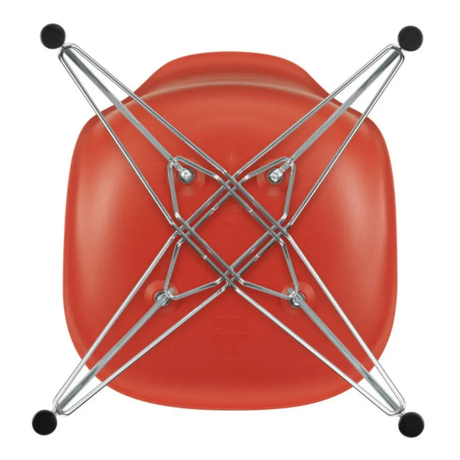 Vitra - DSR Plastic Chair - Chrome Frame - Charles & Ray Eames | Scarlet