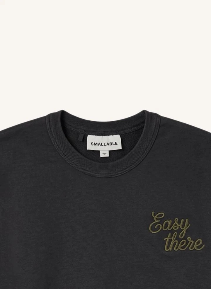 Smallable Kid - Arlo Easy Original Organic Cotton Sweatshirt | Black