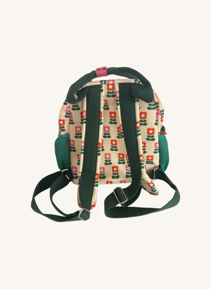 Mini Kyomo - Seventies Flowers Backpack - Mini Kyomo x Taxi Brousse | Beige