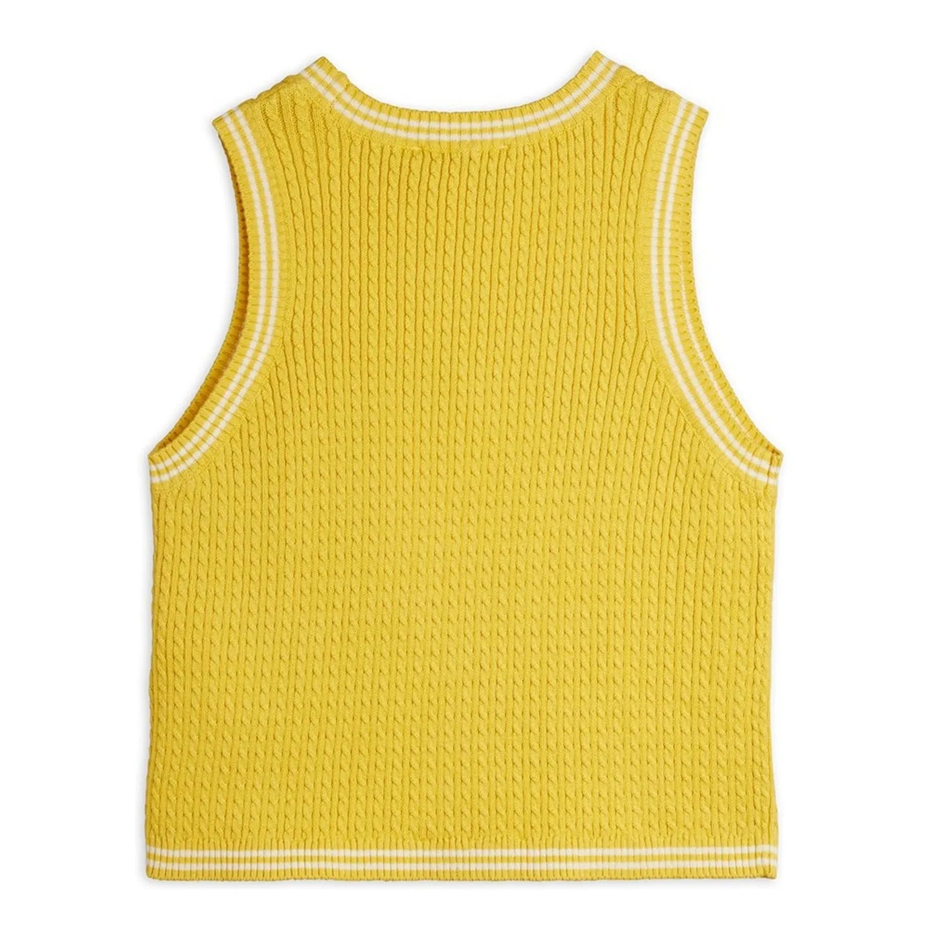 Mini Rodini - Organic Cotton Knit Top | Yellow
