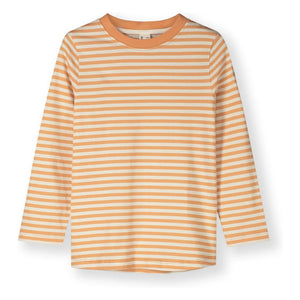 Gray Label - Striped Organic Cotton T-Shirt | Apricot