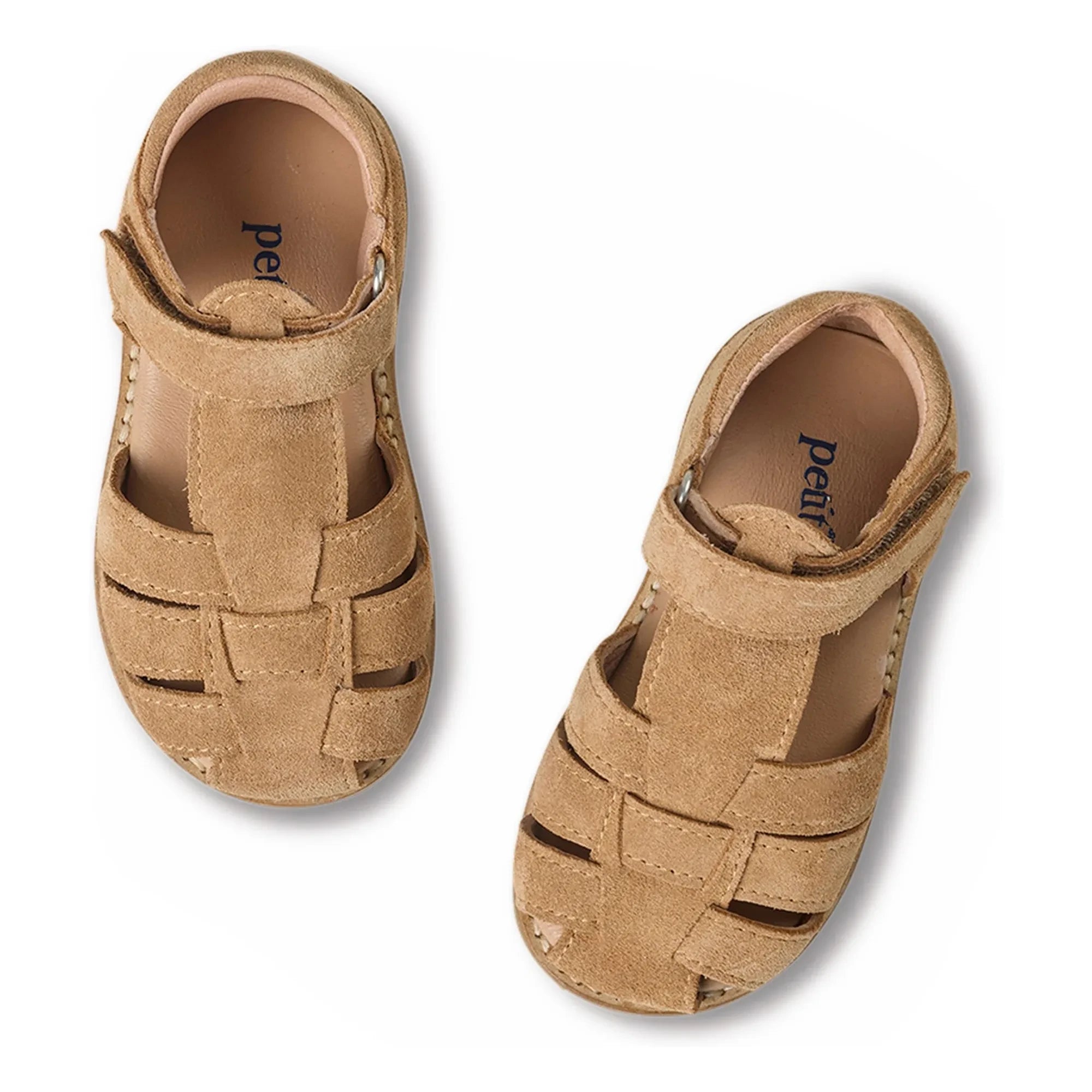 Petit Nord - Classic Suede Scuffed Sandals | Beige