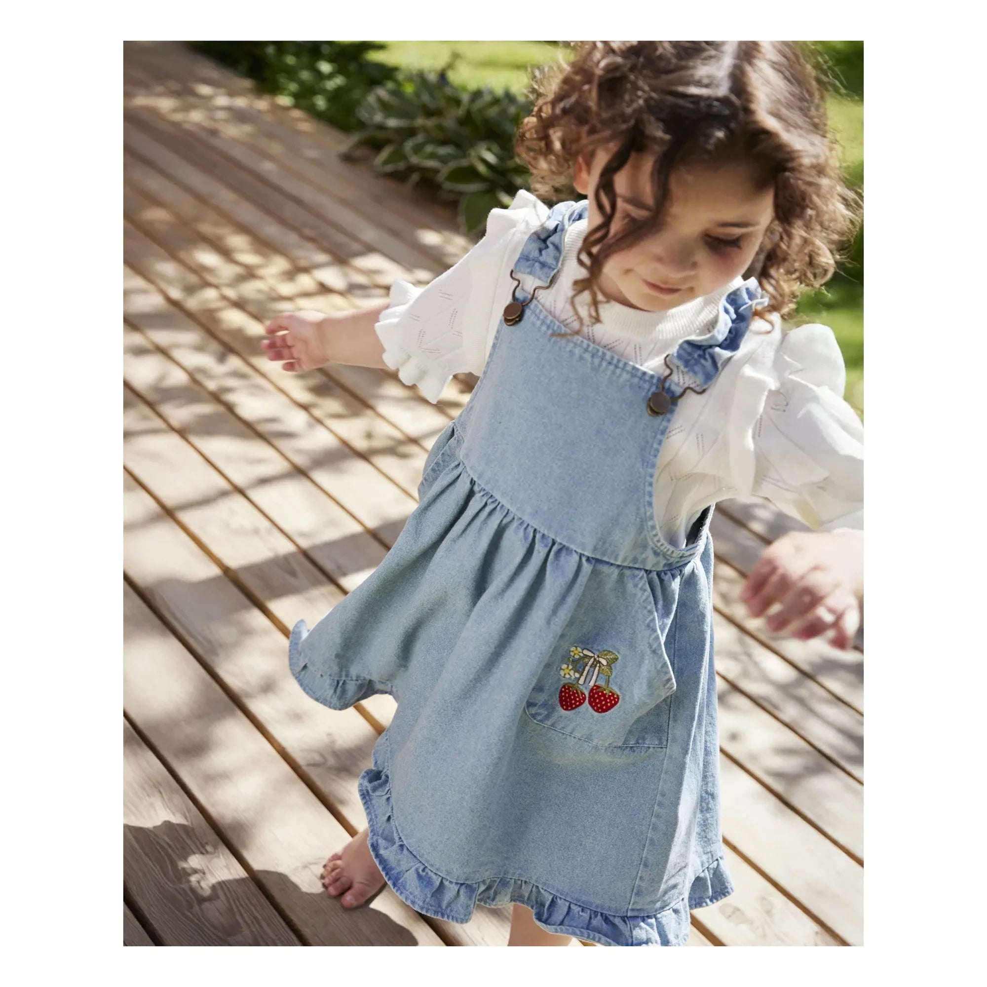 Fliink - Don Denim Tulum Elbise | Açık Mavi