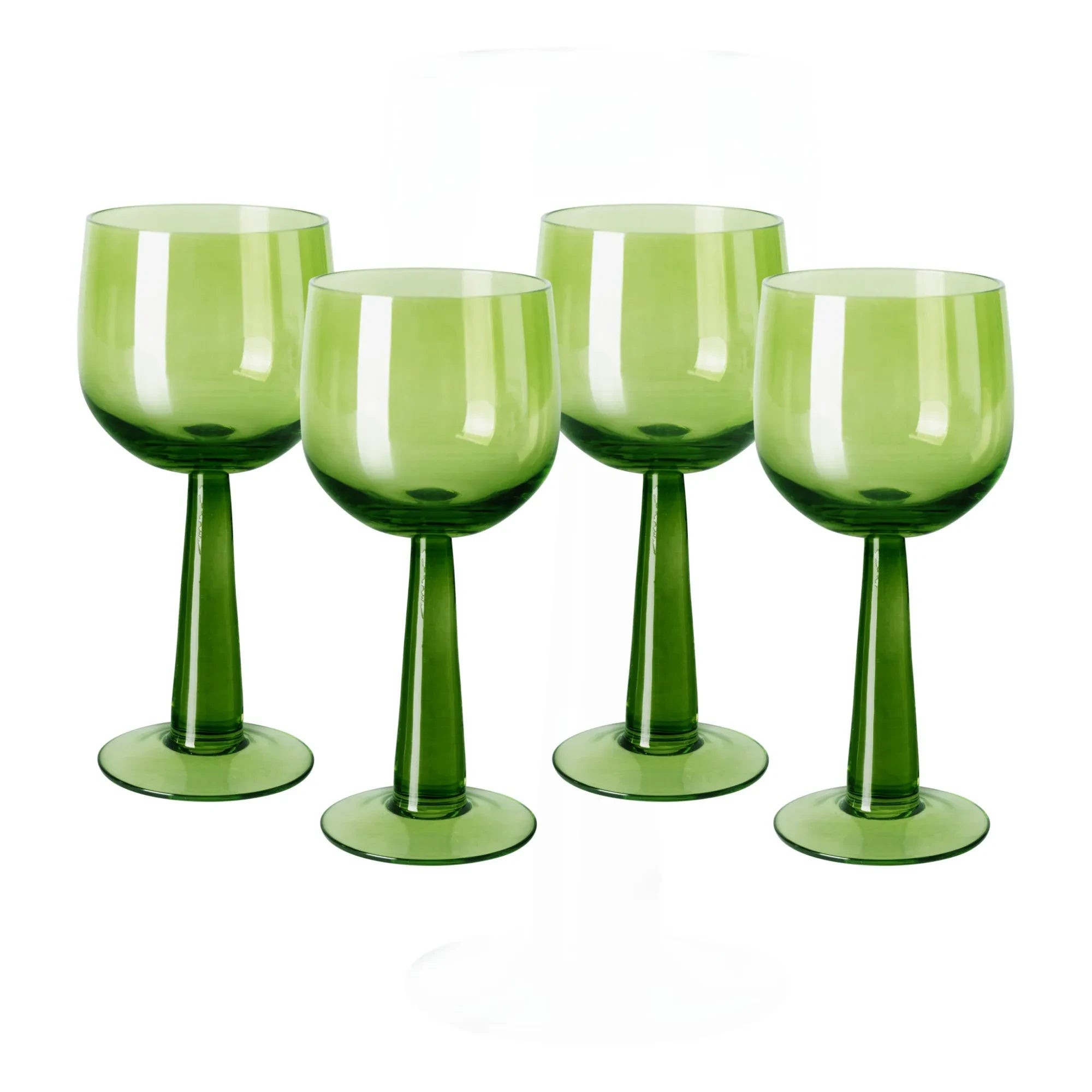 HKliving - The Emeralds Bardak Seti - 4'lü | Sarı yeşil