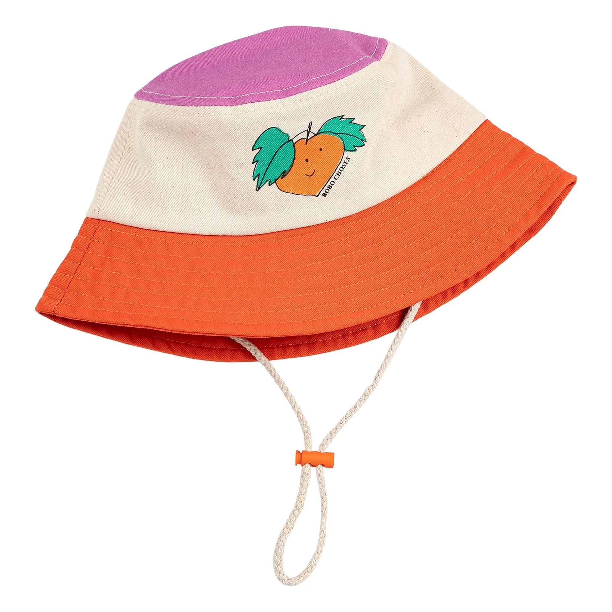 Bobo Choses - Color Block Recycled Fiber Hat | Orange