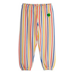 Mini Rodini - Clover Striped Organic Cotton Sweatpants | Ecru
