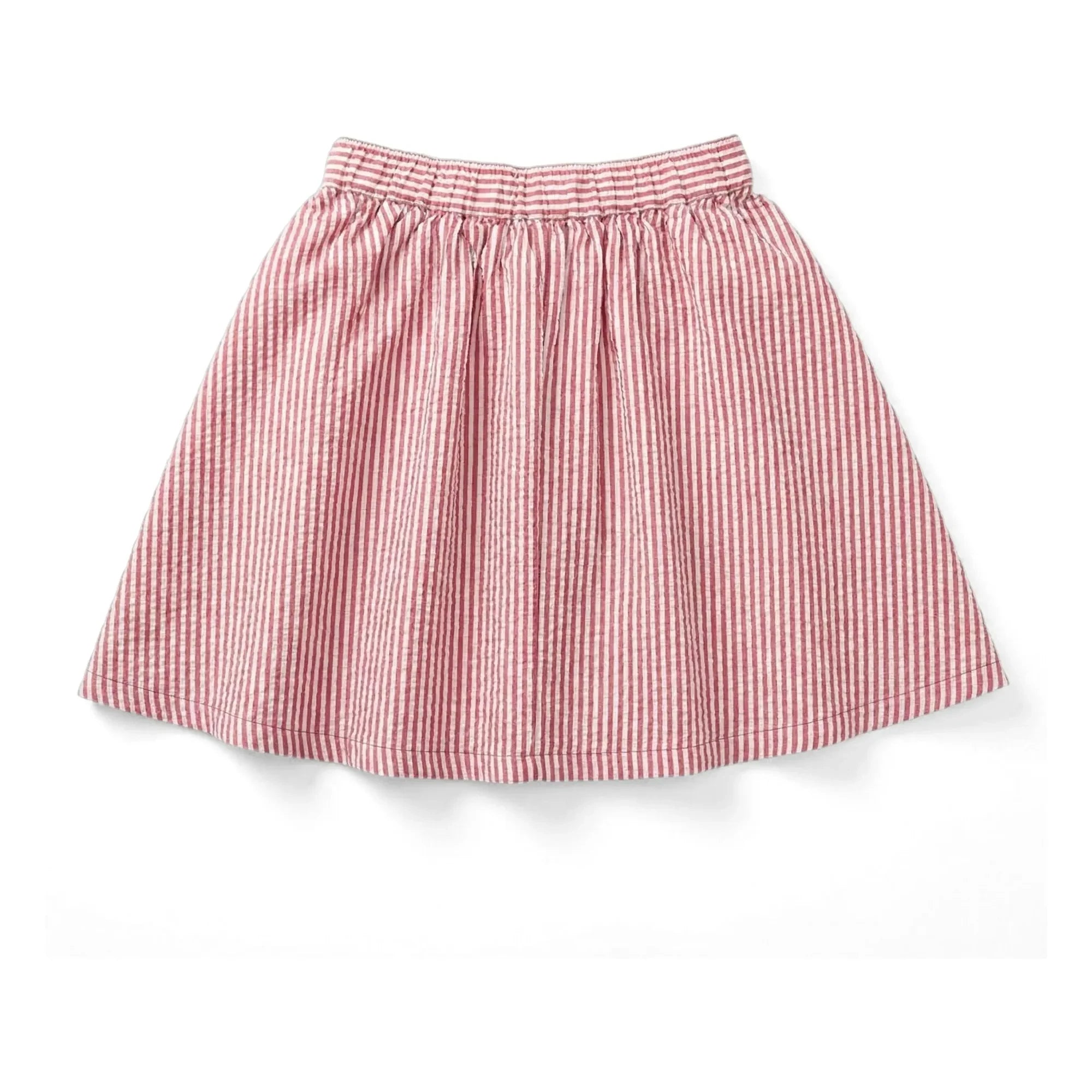 Smallable Kid - Melody Striped Skirt | Cherry Red