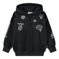 Molo - Marley Patch Fermuarlı Sweatshirt | Siyah